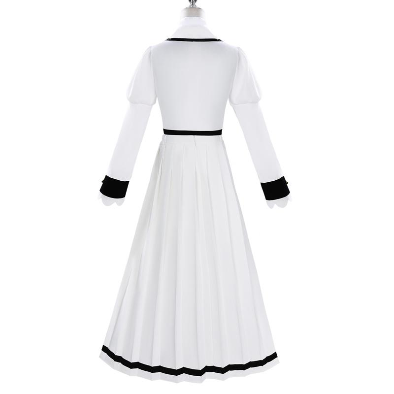 Rock Wa Lady No Tashinami Deshite Otoha Kurogane Cosplay Costume White Long Dress Halloween Suit