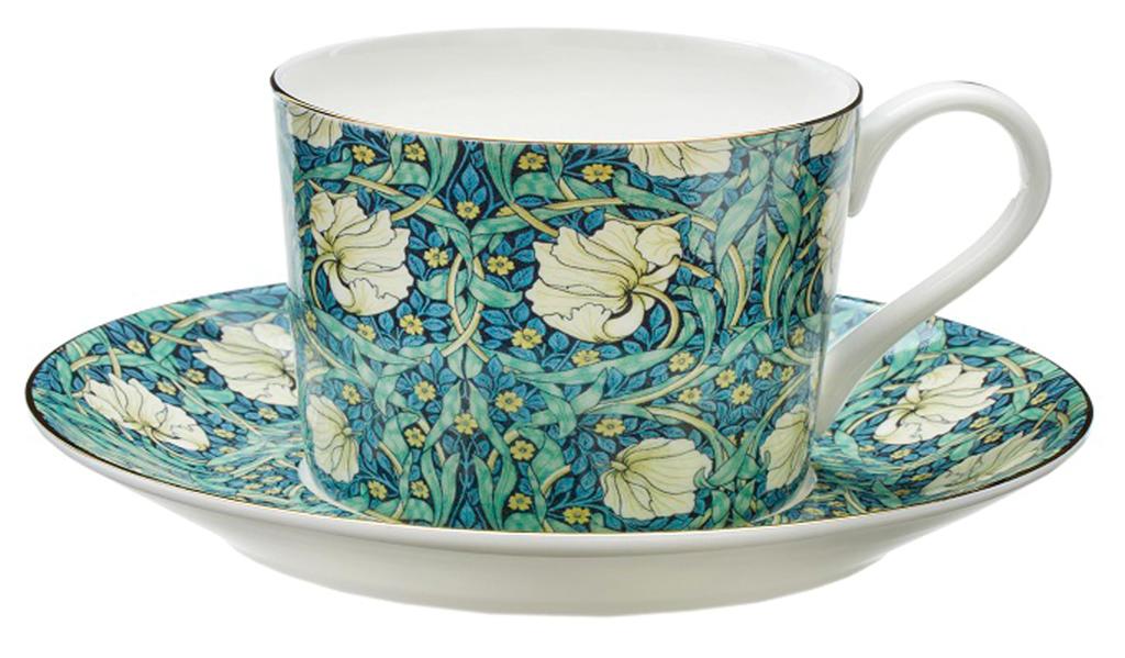 Mikrowellengeeignete Tasse und Untertasse von Royal Arden, Bone China, 270 ml, im Karton, Nein. 37727