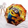 1pc Minions Automatic Folding Umbrella - Compact 8-Rib Design, Durable Plastic & Iron, Perfect Gift for Friends & Family, Outdoor Umbrella, Fashionabl