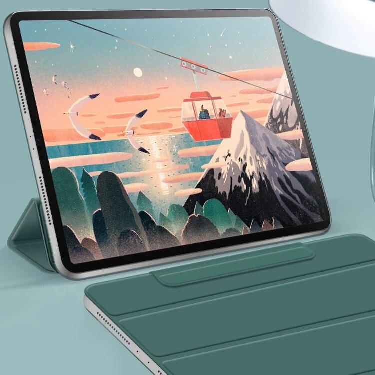 For IPad Pro 11 Case Secure Magnetic Smart Case for IPad Pro 12.9 3th Generation Cover with Pencil Holder