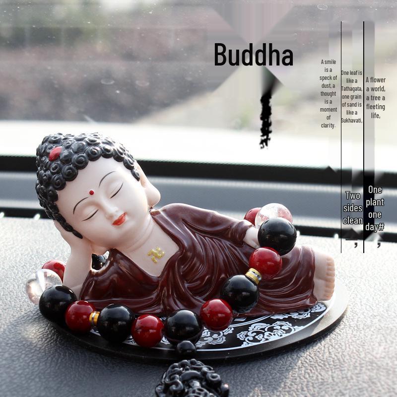 Maitreya Buddha Car Ornament: Creative Center Console Decoration for Safety and Style.