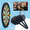 6Pcs Integrated Dart Shaft and Flights Standard Shape 2BA Screw In-one Dart Flight Anti-Fall Transparent Dart Accessories Kit