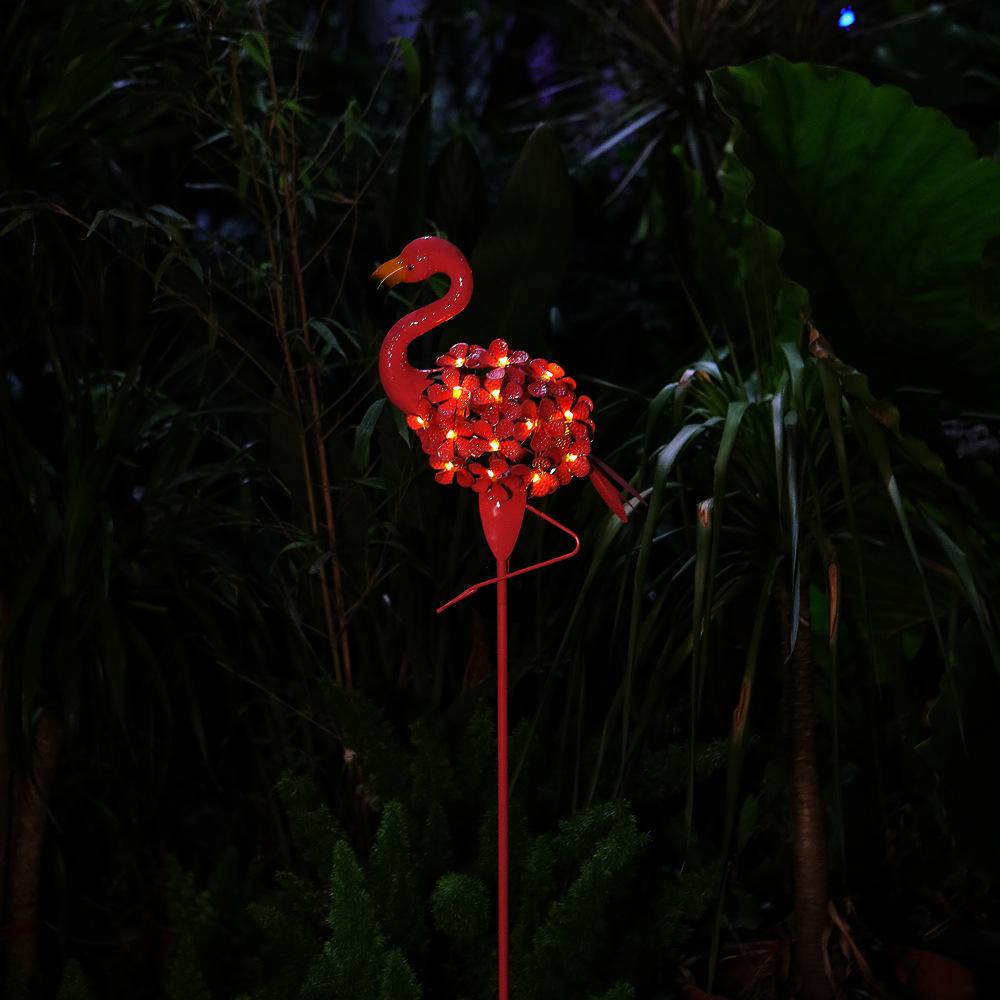 Solar Flamingo Lawn Light Outdoor Stake Light Landscape Decoration Villa Garden Courtyard Lamp Solar Powered Garden Light For Lawn And Patio