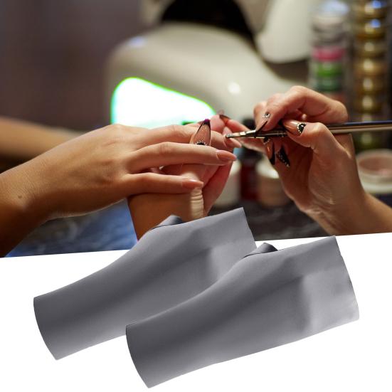 1 para anty-UV Art antypoślizgowe rękawiczki oddychające paznokieć palma Chinlon ochrona promieni lampa LED manicure