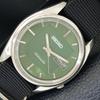 AUTOMATIC VINTAGE JAPAN MENS GREEN COLOR DIAL WATCH A701576-5 R206b-a701576