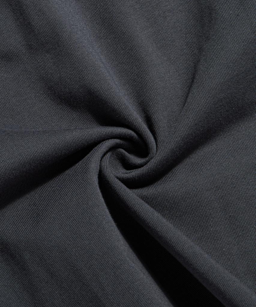 Beulonseun 10.6 Oz Cotton Short Sleeve Henley Tee Dark Gray