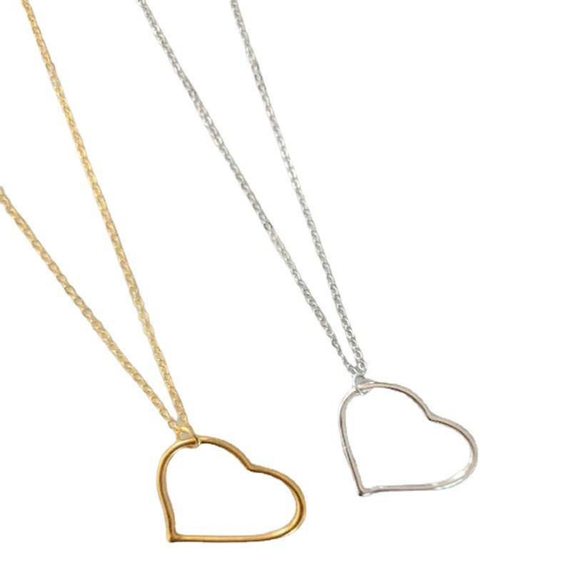 Simple Metal Style Sexy Hollow Love Peach Heart Shape, Long Sweater Chain Necklace Necklace Necklace