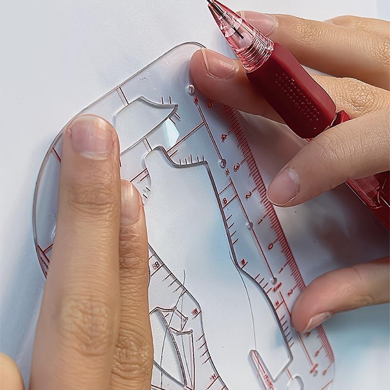 Plantilla de Regla Maniquí Patrón de Diseño de Moda