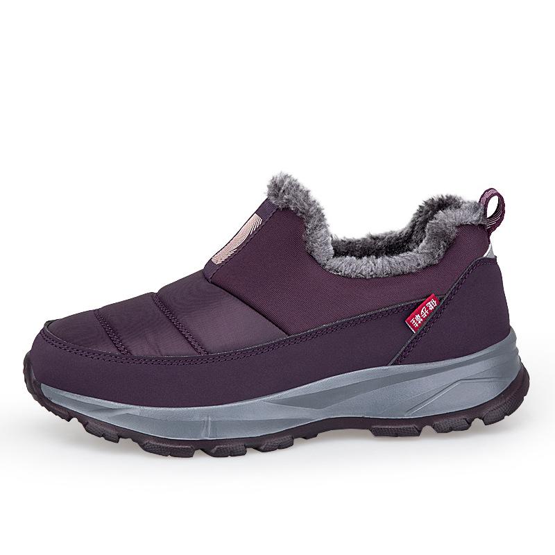 Mom cotton shoes winter wool velvet warm grandma high-top snow boots human soft-soled non-slip mother-in-law shoes