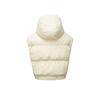 Skechers Sports Casual Simple Hooded Down Vest Women vest Pearl-Beige L424W174-034H