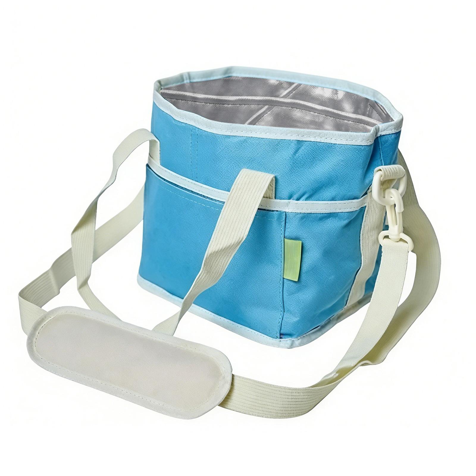 

4 Water Bottle Holder With Strap | Family Size 4 Compartment Drink Bag, Multiple Tumbler Carrier Caddy | Adjustable Fits Large & Small Drinks One Size