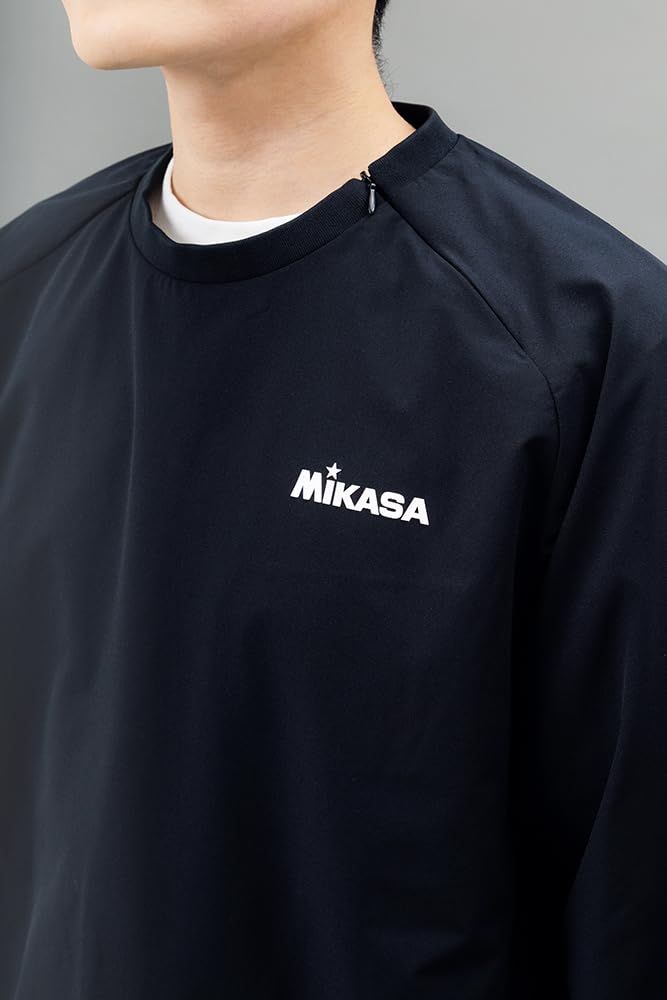 MIKASA Long Sleeve Size L Piste, Black, (Unisex) 2611-BKL