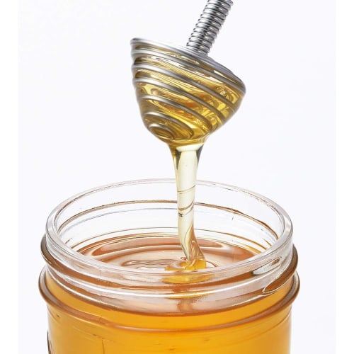 Yoshikawa YJ2809, Made in Japan, 20cm Long x 3.2cm Diameter Muddler, Spin-and-Scoop, Honey Muddler for Cooking, Silver