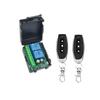 Dwukanałowy silnik 12V/220V do bramy teleskopowej z kierunkiem obrotów do przodu/tyłu, ze światłem LED i przełącznikiem na pilota