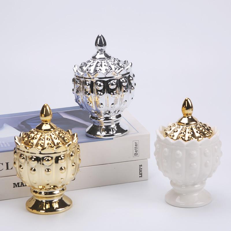 Figure Lips Ceramic Storage Jar Cotton Swab Box Jewelry Storage Jar Vintage Art Decorate Scented Candle Cup Home Decorations