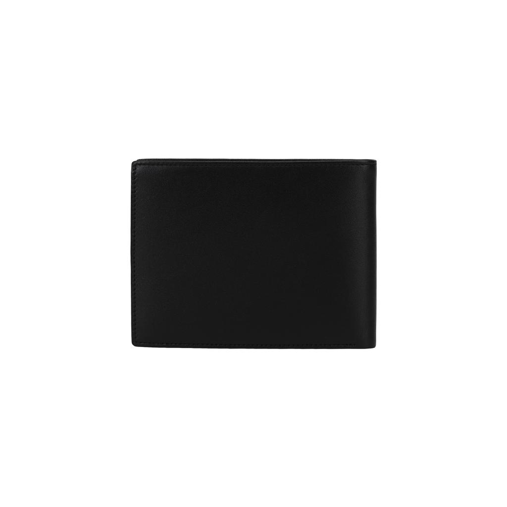 Montblanc Meisterstück Hexagonal White Star Logo Grain Leather Card Holder Wallet Men wallet Black MB14548