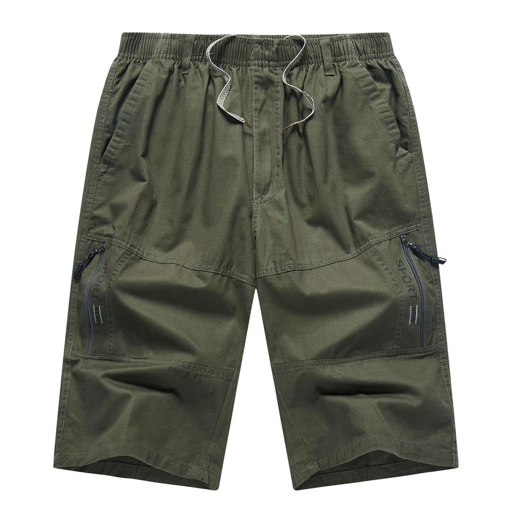 Pantaloncini in Cotone Taglie Forti da Uomo - Traspiranti, Casual da Lavoro