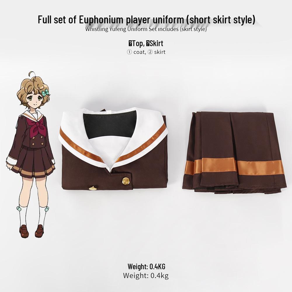 Kuroe Mayu JK Uniform & Kōsaka Reina Euphonium Tuba Cosplay Costume