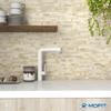 MOFIT 3d Tile Sticker Kitchen Marble Style Tile Sticker Tile Sheet Toilet Wall Sheet Kitchen Panel Washroom Waterproof Wall Sticker DIY 5 Tile,