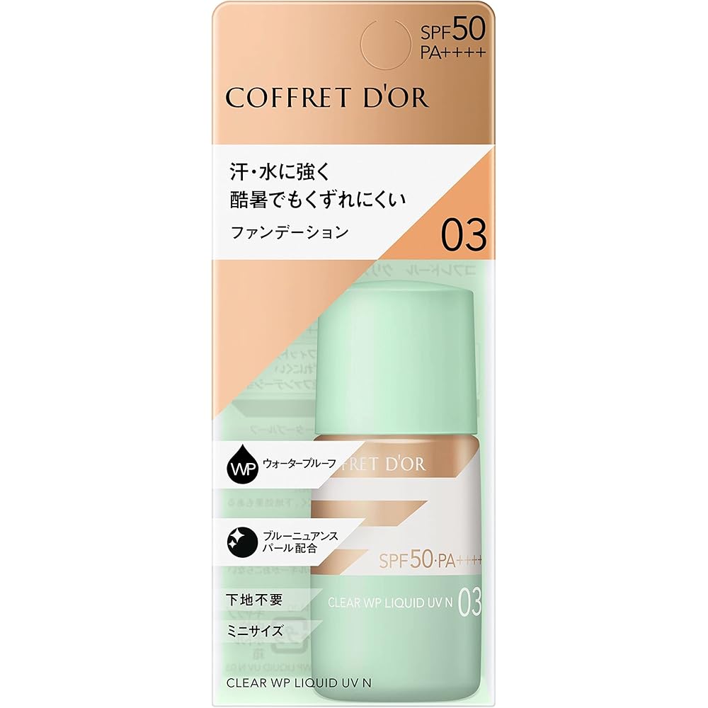 Coffret Dor Clear WP Liquid UVn 03 SPF50 PA++++ Foundation 30ml Healthy Skin Tone