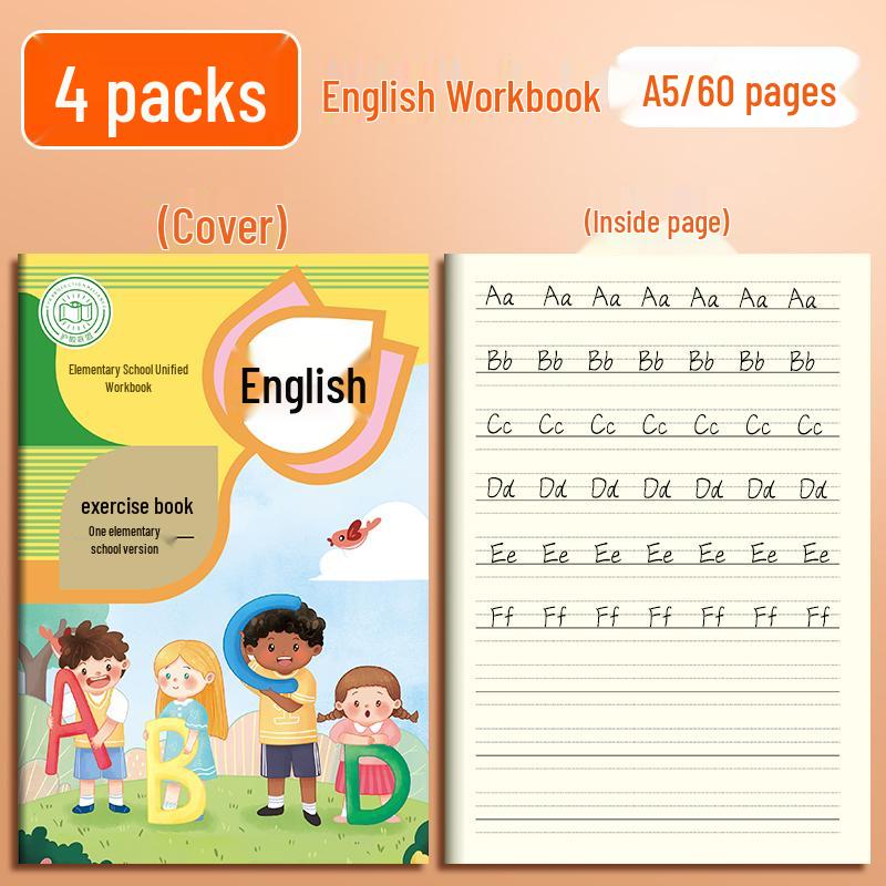 Tian Zi Ge Pinyin & Writing Practice Notebook for Elementary & Kindergarten Students