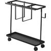 Caster-equipped Fitness Equipment Storage Rack Black, Approx. W50.3 X D18.5 X H45.5cm, Tower 1990