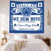 Dallas Wall Decor Tapestry Art For Pet Memorial Birthdaywedding Party Backdrop Family Gift