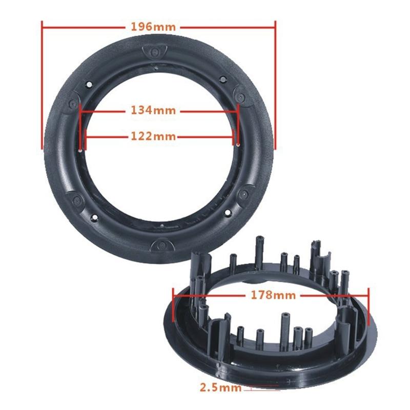 4/5/6.5/8inch Ceiling Speakers Cover Decorative Round Metal Net Mesh Grille Ceiling Speakers Grill Holder Mouting Base