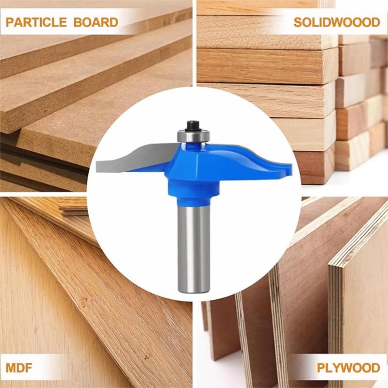 Thin Profile Wood Milling Bit Ideal For Door Panel Grooving And Ornamental Engraving On Hardwood Synthetic Materials