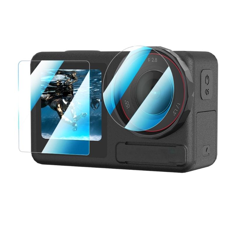Full Coverage Tempered Glass for Action 5Pro Camera Scratch Resistant and FingerprintProof Screen Film Screen Shield