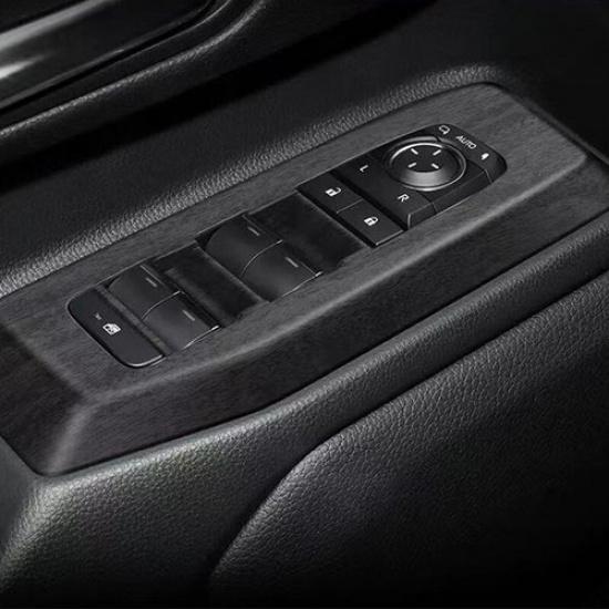 For 2024-25 Toyota Prado Land Cruiser Wood Grain Window Lift Panel Switch Cover