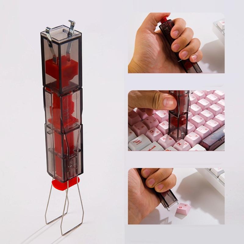 2-in-1 Keycap Puller Switches Remover Hot-swappable Keyboard Cleaner Mechanical Keyboard Keycap Shaft Removal