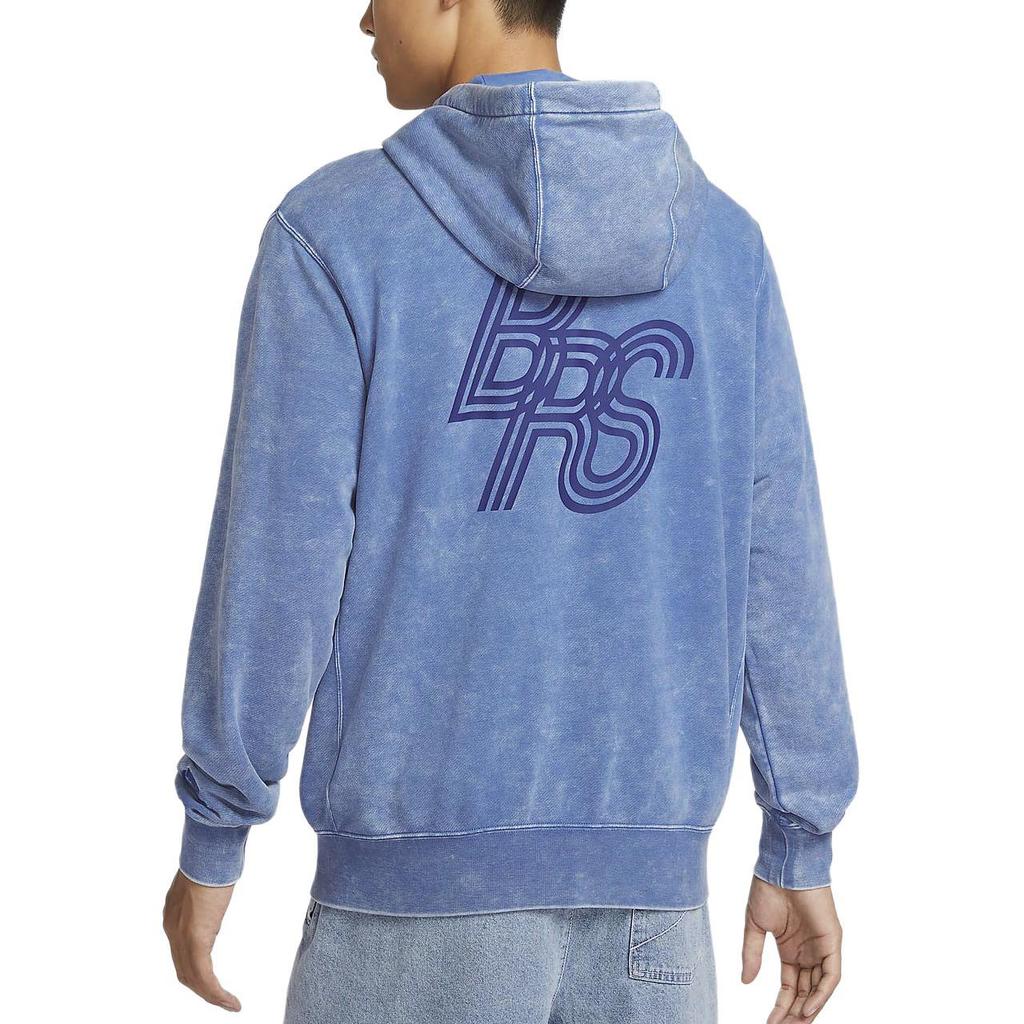 Nike Club Full Zip Hooded Jacket Men Washed Blue HQ6040-486