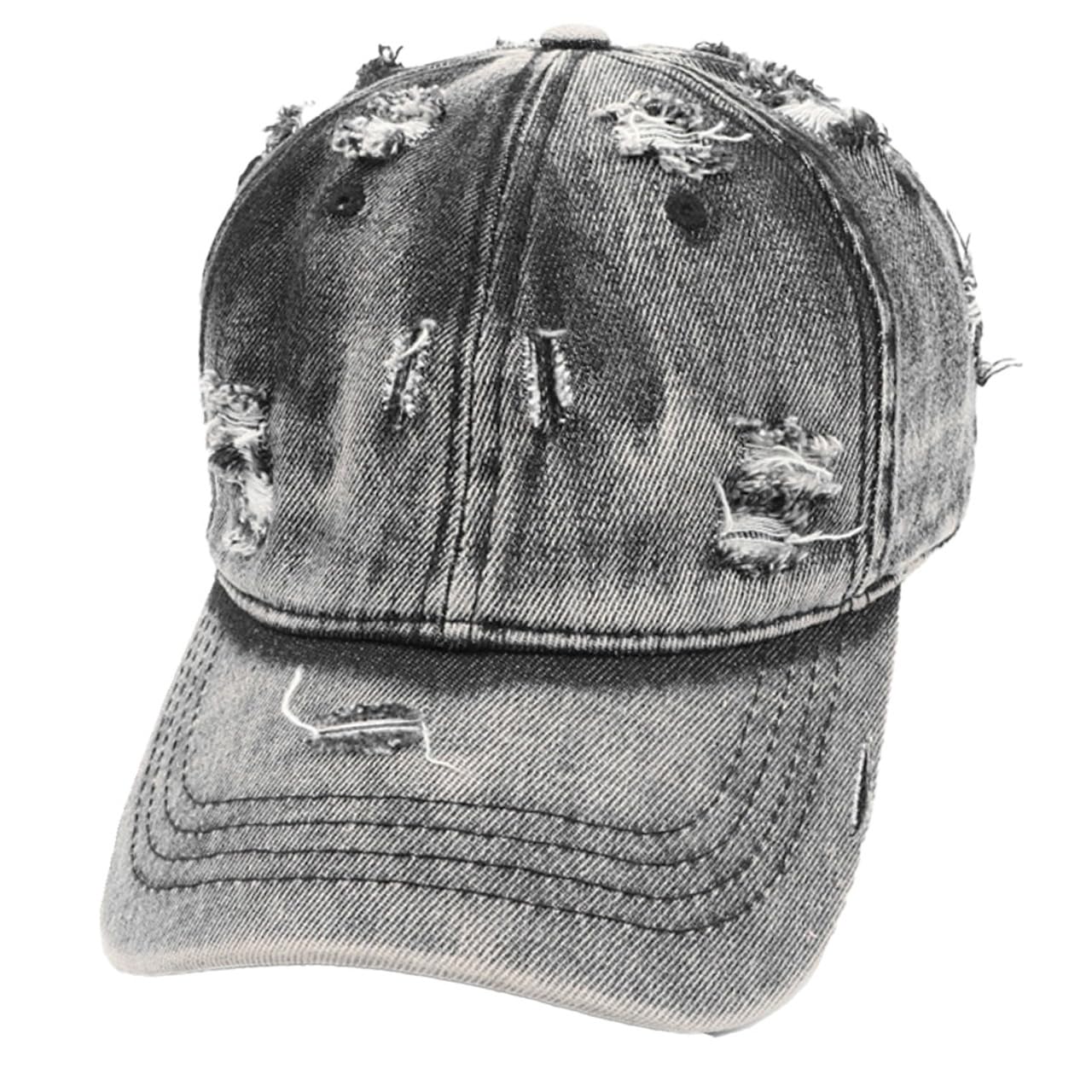 

Хромированный журавль, винтажный, потертый деним, повседневная мода для мужчин и кепка CB282, для женщин, (черный) чёрный