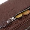 Geräumige Herren-Clutch aus echtem Leder KARYA 21948 Dunkelbraun