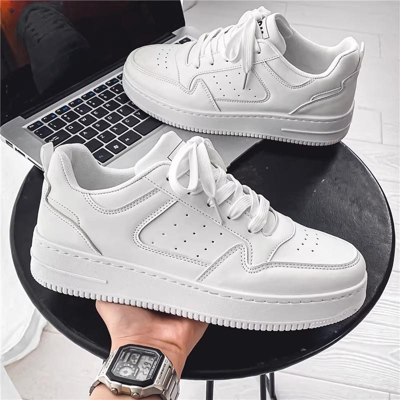 Popular little white shoes men's couple men's and women's shoes 2025 new spring casual shoes versatile thick-soled heightening board shoes