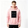 Men's Japanese Anime Blue Eyes Print Pullover Hoodie Casual Long Sleeve Streetwear Sweatshirt