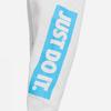 Nike Letter Logo Embroidered Casual Tapered Knit Sports Pants Kids Bottoms White DX5138-051