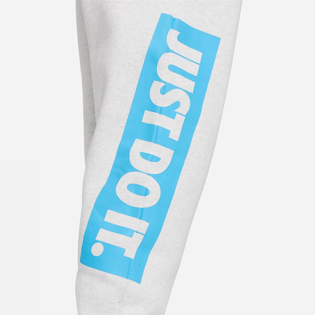 Nike Letter Logo Embroidered Casual Tapered Knit Sports Pants Kids Bottoms White DX5138-051
