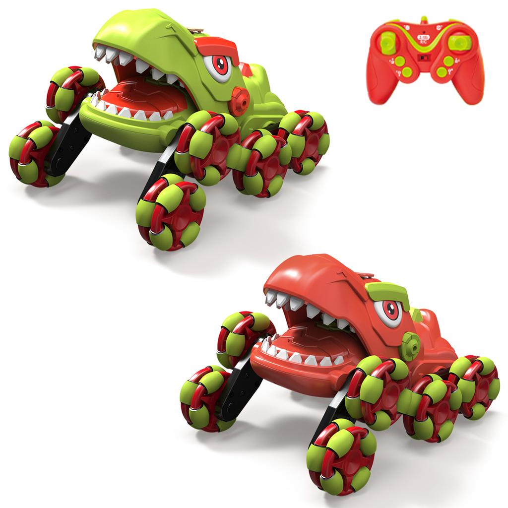 Remote Control Stunt Car, 2.4Ghz 360° Rotating Electric Car Toys with Lights, Sound and Spray Functi