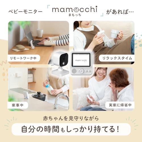 PYKES PEAK Baby Monitor, Surveillance Camera, Wi-Fi Not Required, 720P, Sound and Temperature Detection, Night Vision, Two-Way Voice Communication, Re