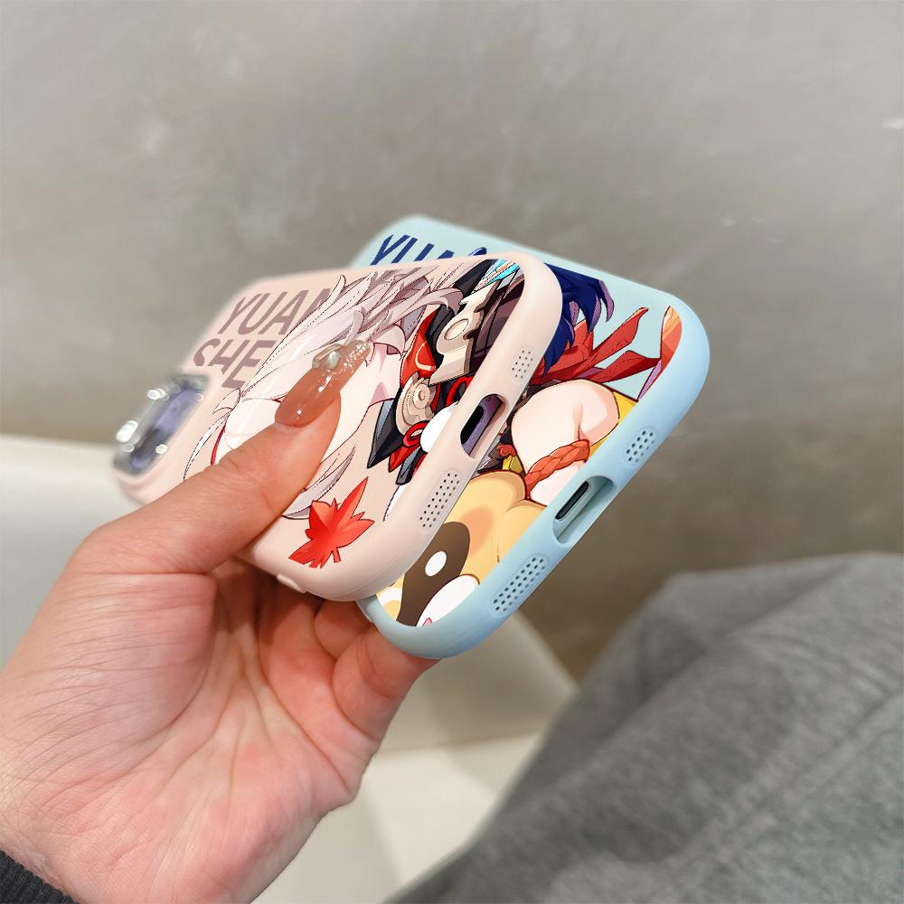 Pro OPPO A16 A38 A57 A58 A74 A78 A98 Reno8T Reno13F Realme C25S C53 C65 Kreslená černá kočka stříbrný okraj měkký tekutý silikonový ochranný kryt