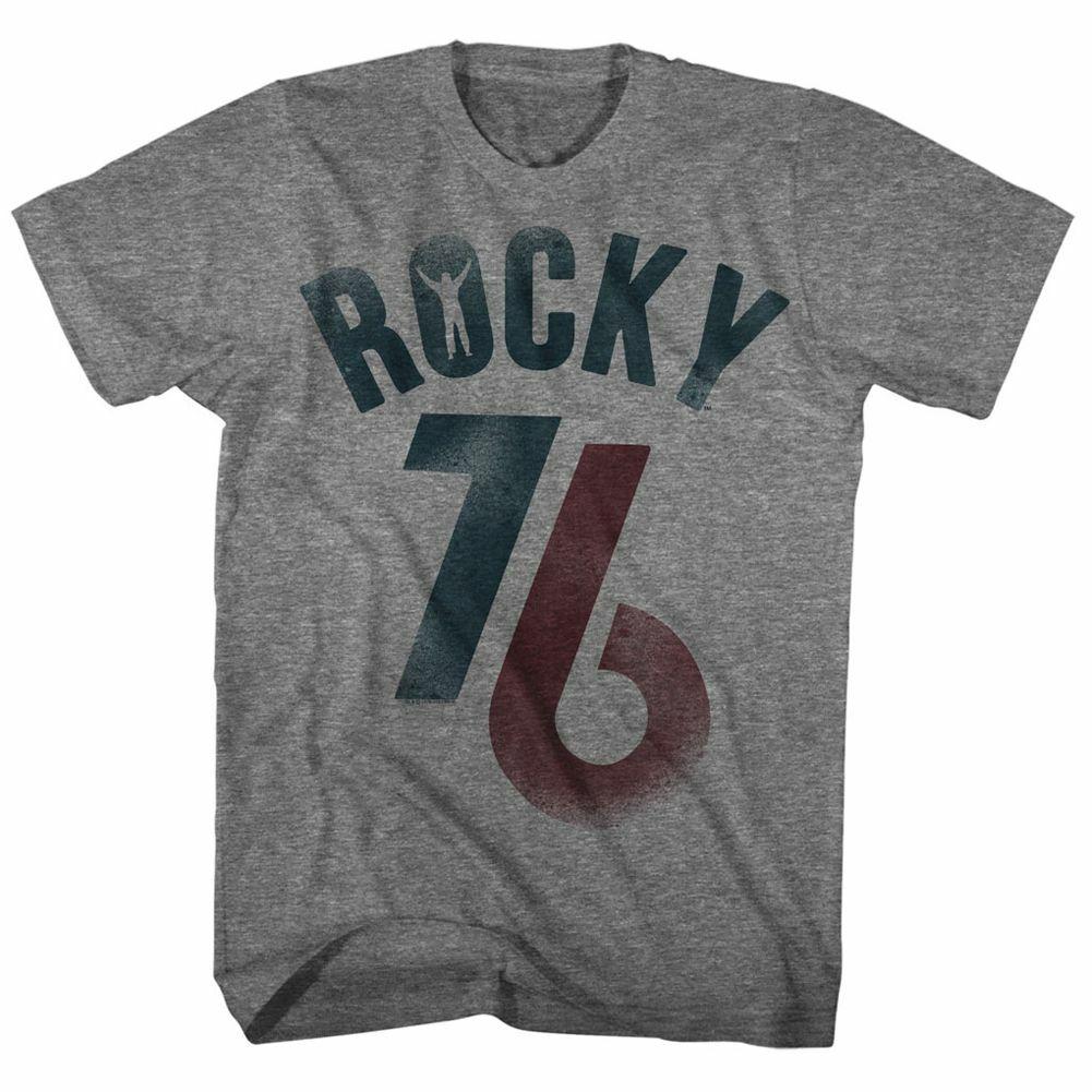 Rocky Rocky 76 Graphite Heather T-Shirt Mens Womens Tees Top M