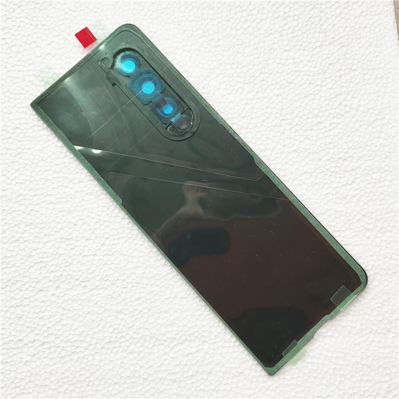 Per Samsung Galaxy Z Fold 3 5G F926 Fold3 Vetro Copertura Posteriore Batteria Riparazione Sostituzione Sportellino Telefono Posteriore + Lente Fotocamera