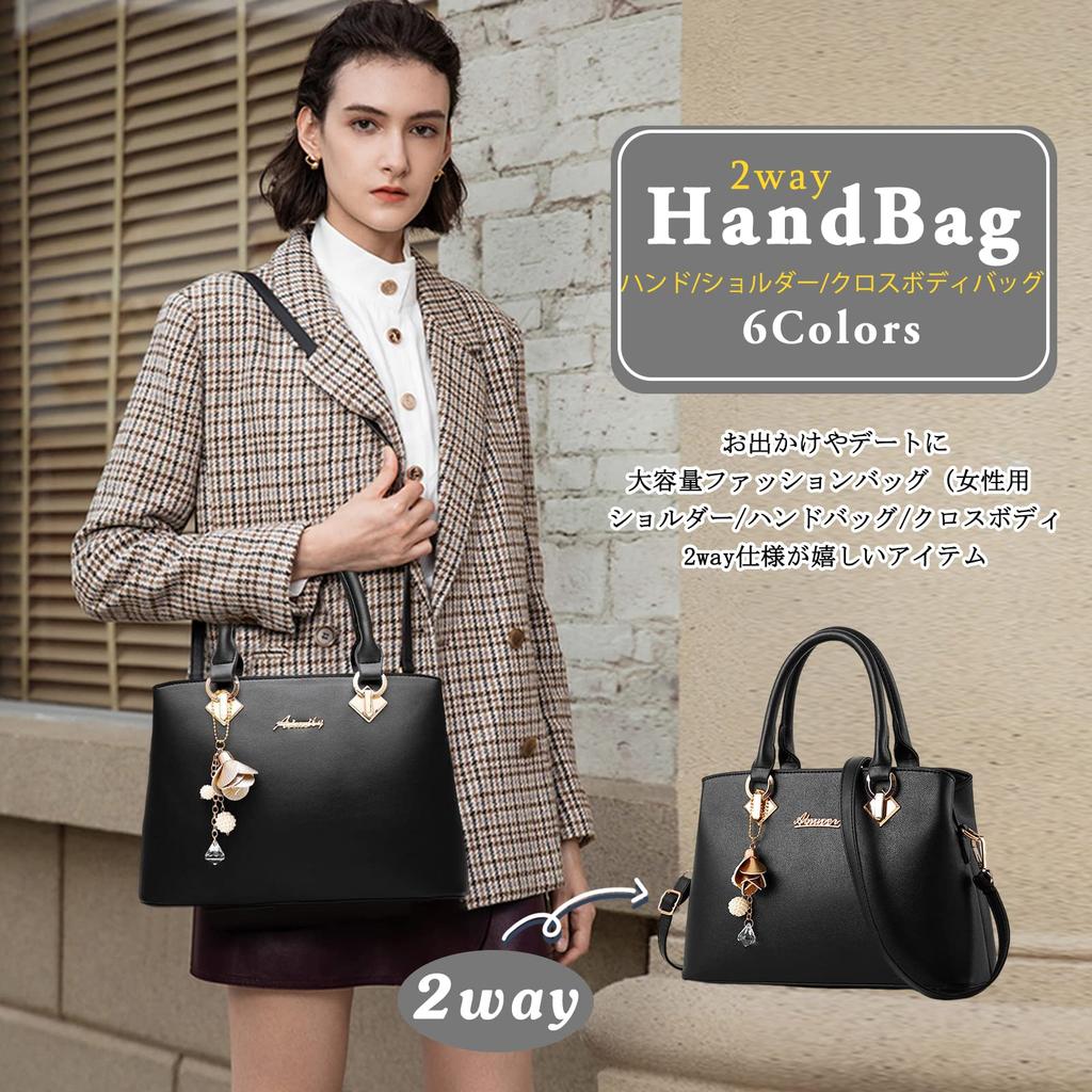 PU Crossbody Shoulder Tote with with Studs on the Perfect for School or Pink NICOLE&DORIS Women's Handbag, Leather, 2-Way, Waterproof, Lightweight,