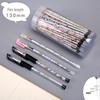 Cute Neutral Pen Refills - 100 Carbon Black Pieces with Various Patterns for Sign Pens