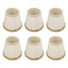 6Pcs Small Lamp Shades Safe Soft Easy Installation Modern Light Weight Table Lampshade for E14 Bulb