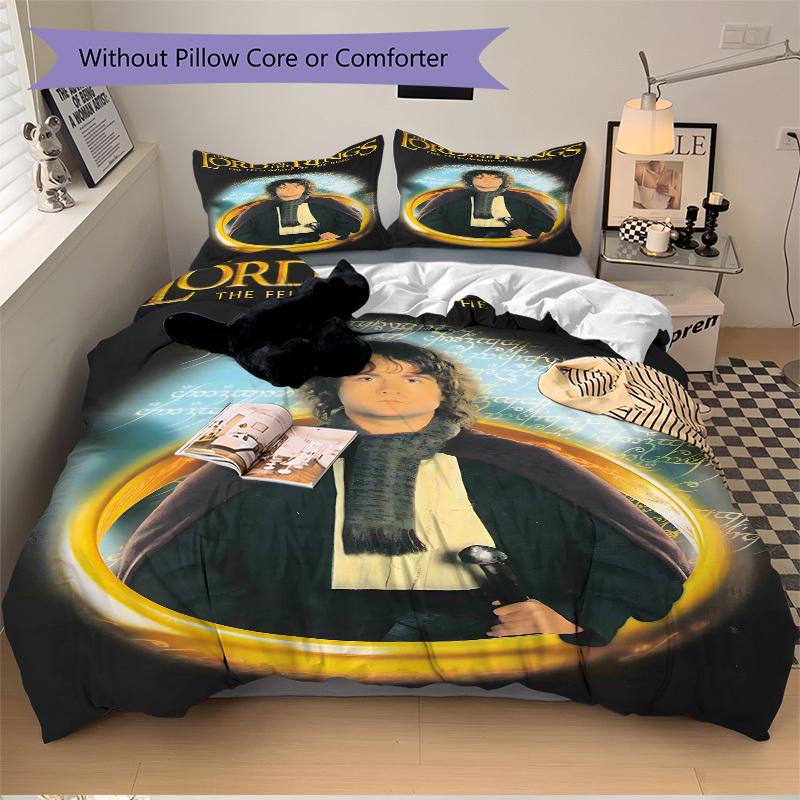 3pcs Lord of the Rings Duvet Cover Set (1 Duvet Cover + 2 Pillowcases, No Core) - Comfortable, And Breathable Bedroom Decoration yy251104060