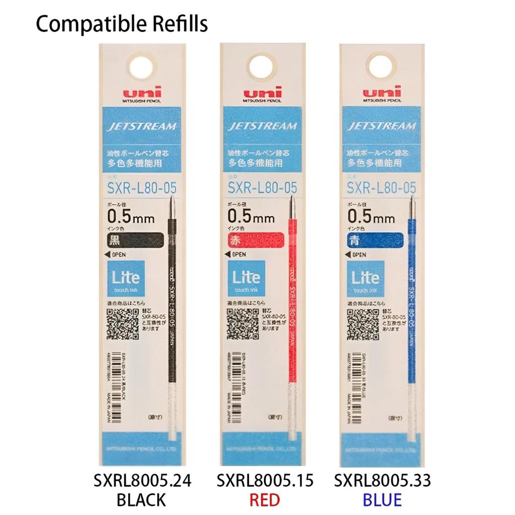 Mitsubishi Pencil 3 Color Ballpoint Pen Jet Stream Prime Lite touch ink Orange Black/Red/Blue 0.5mm (Brick SXE3LPR05-BOR)