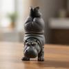 Yoga Hippo Statue Resin Garden Ornament Decor Meditation Sculpture Garden Gift Decor Hippo Ornament Gift